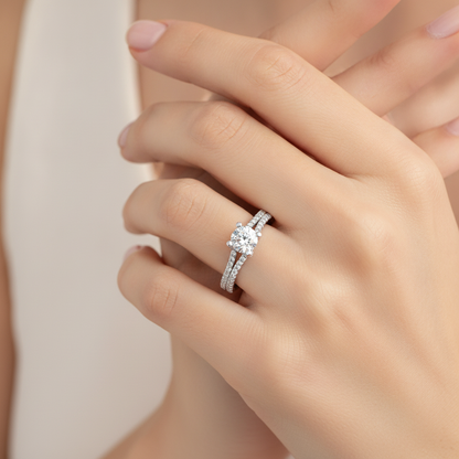 Enthusiastic Solitaire Ring In 925 Sterling Silver - Thirteen