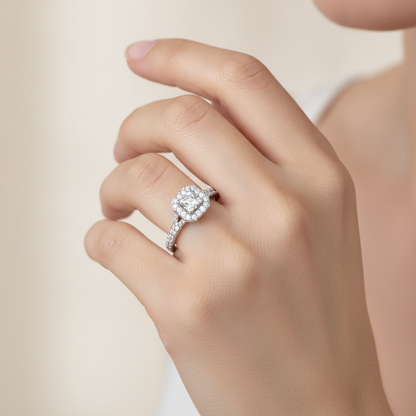 Refined Solitaire Ring In 925 Sterling Silver - Thirteen