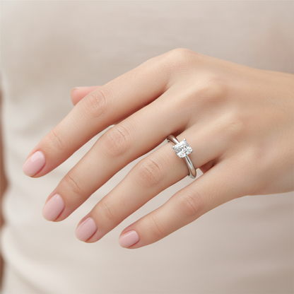 Eternal Solitaire Ring In 925 Sterling Silver - Thirteen