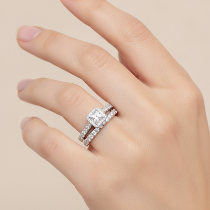 Scintilla Bridal Ring Set - Thirteen