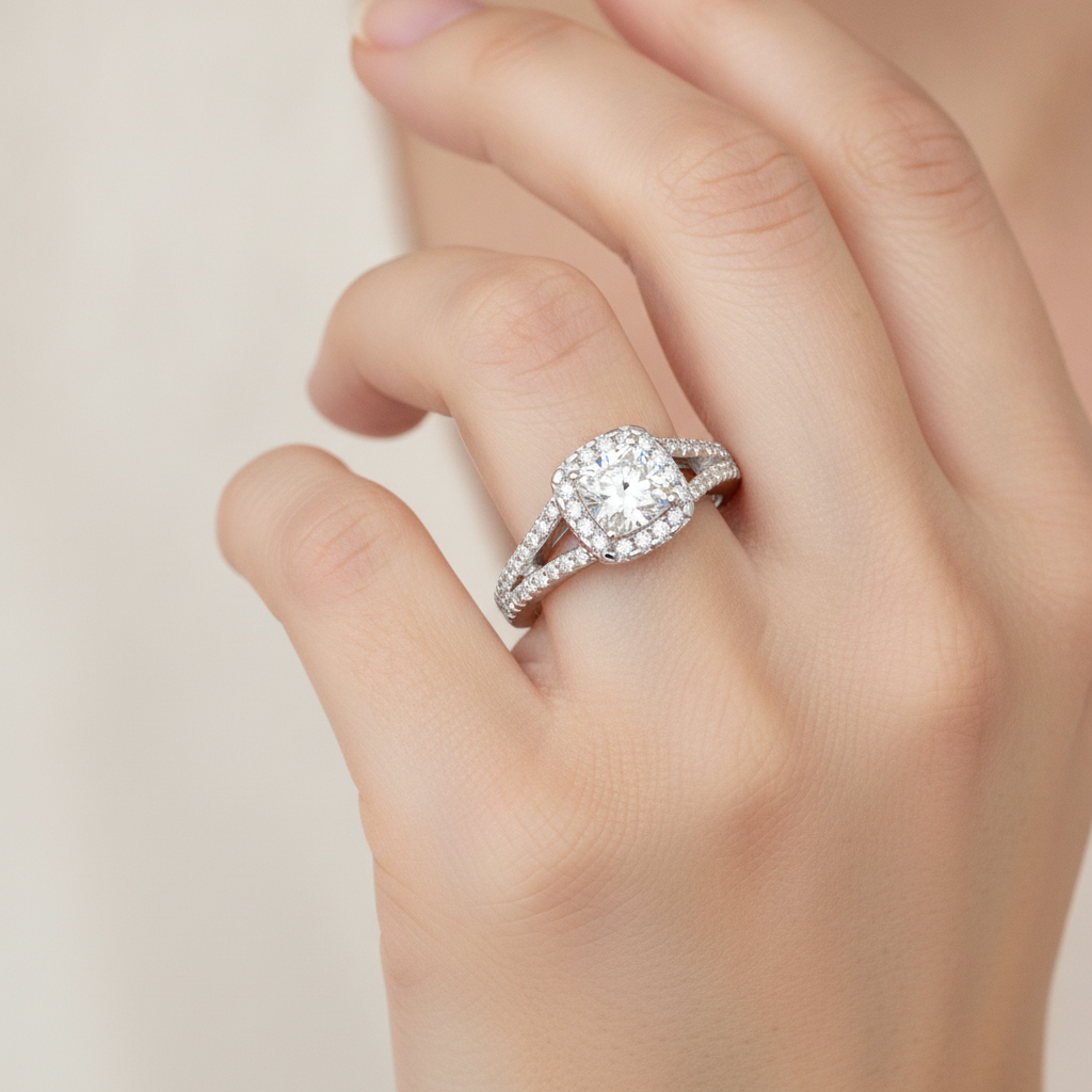 Neat Solitaire Ring In 925 Sterling Silver - Thirteen