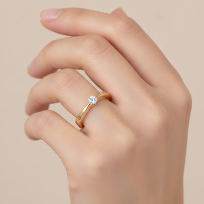 Ange Classic Solitaire Ring - Thirteen