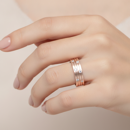 Astonishing Band In 925 Sterling Silver - Thirteen