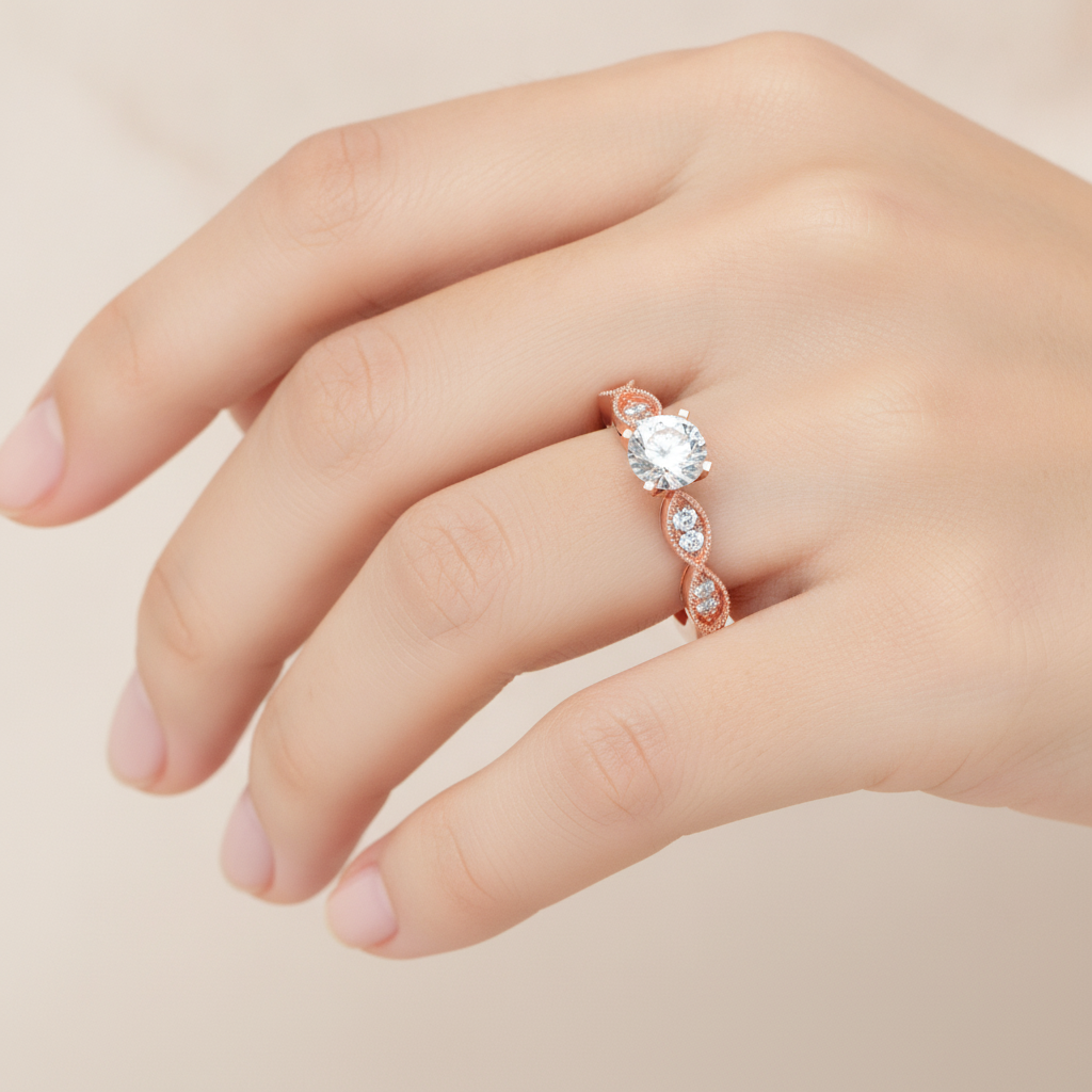 Estar Solitaire Ring In 925 Sterling Silver - Thirteen