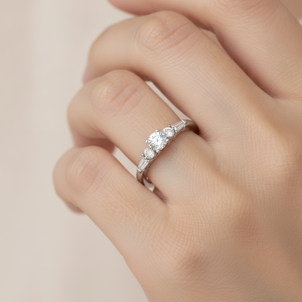 Regal Solitaire Ring In 925 Sterling Silver - Thirteen