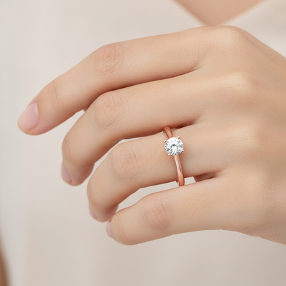 Propinquity Solitaire Ring In 925 Sterling Silver - Thirteen