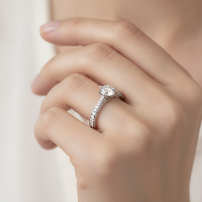 The Exceling Solitaire Ring - Thirteen