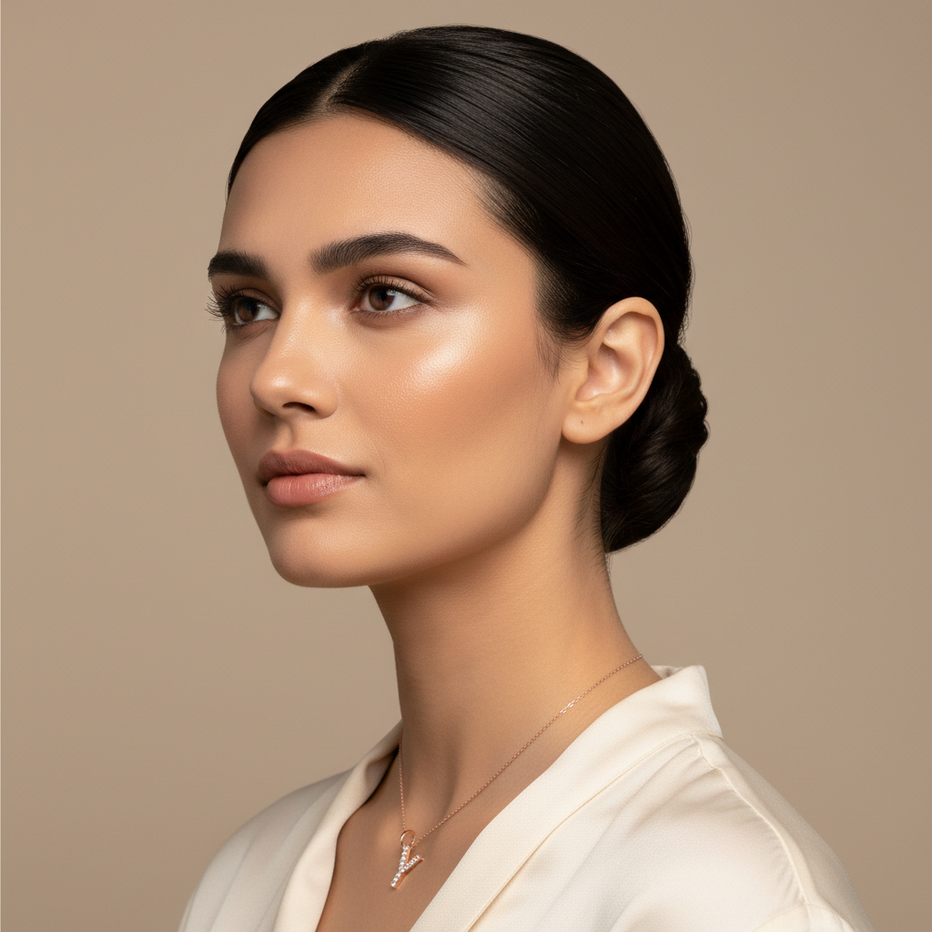 Rose Gold Diamond Initial Y Letter Pendant Charm