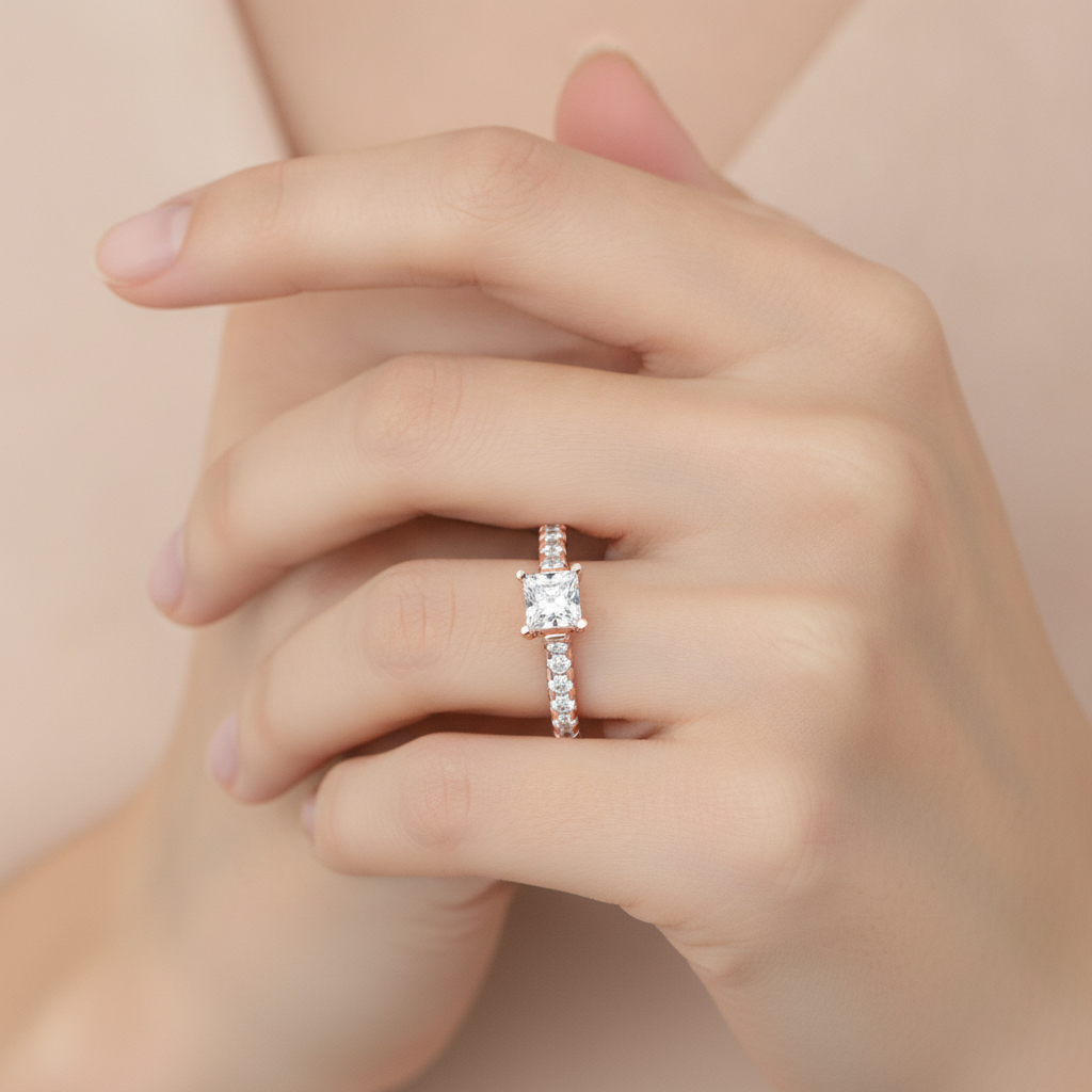 Imperial Solitaire Ring In 925 Sterling Silver - Thirteen