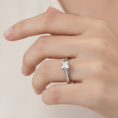 The Selfless Solitaire Ring In 925 Sterling Silver - Thirteen