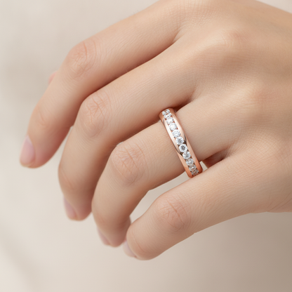Shipup Half Eternity Band In 925 Sterling Silver - Thirteen