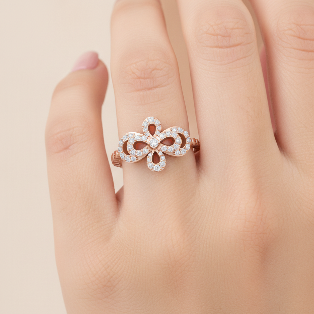 Interlinked Hoop Ring In 925 Sterling Silver - Thirteen