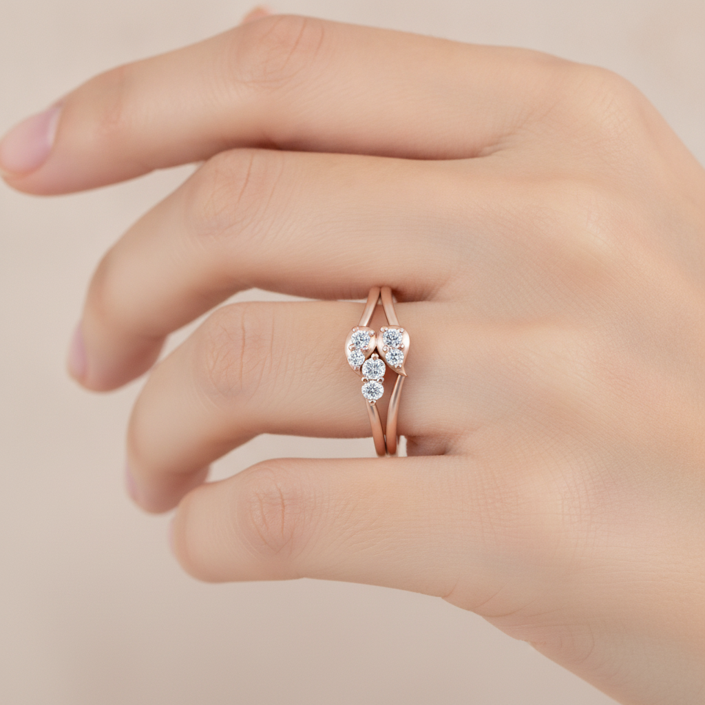Wavy Curve Band In 925 Sterling Silver - Thirteen