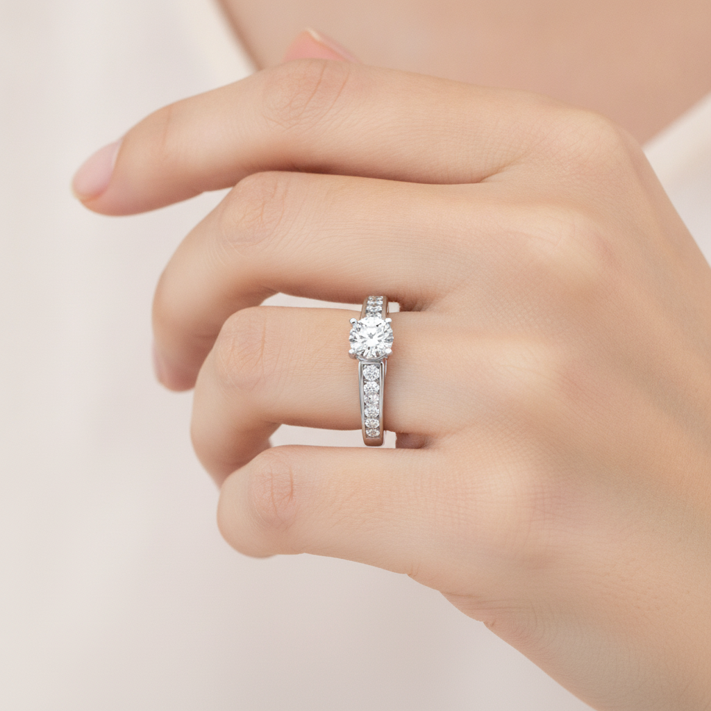 Fancy Single Stone Ring - Thirteen