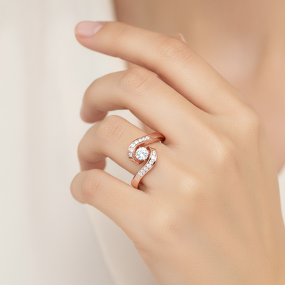 Bonito Halo Ring In 925 Sterling Silver - Thirteen