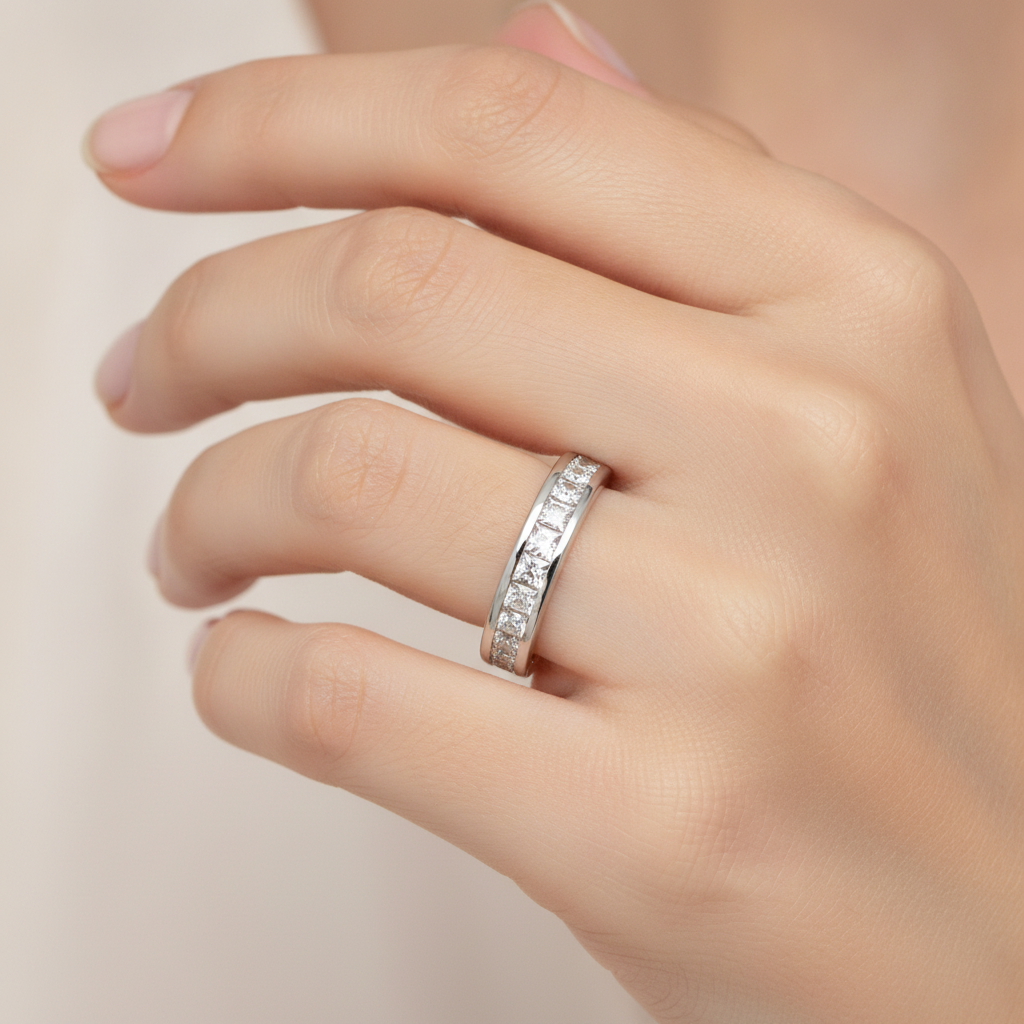 Rain Half Eternity Band - Thirteen