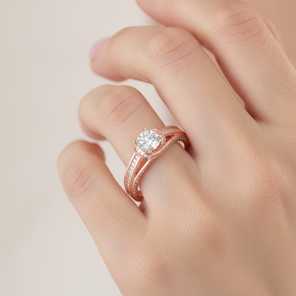 Estacacy Halo Ring In 925 Sterling Silver - Thirteen