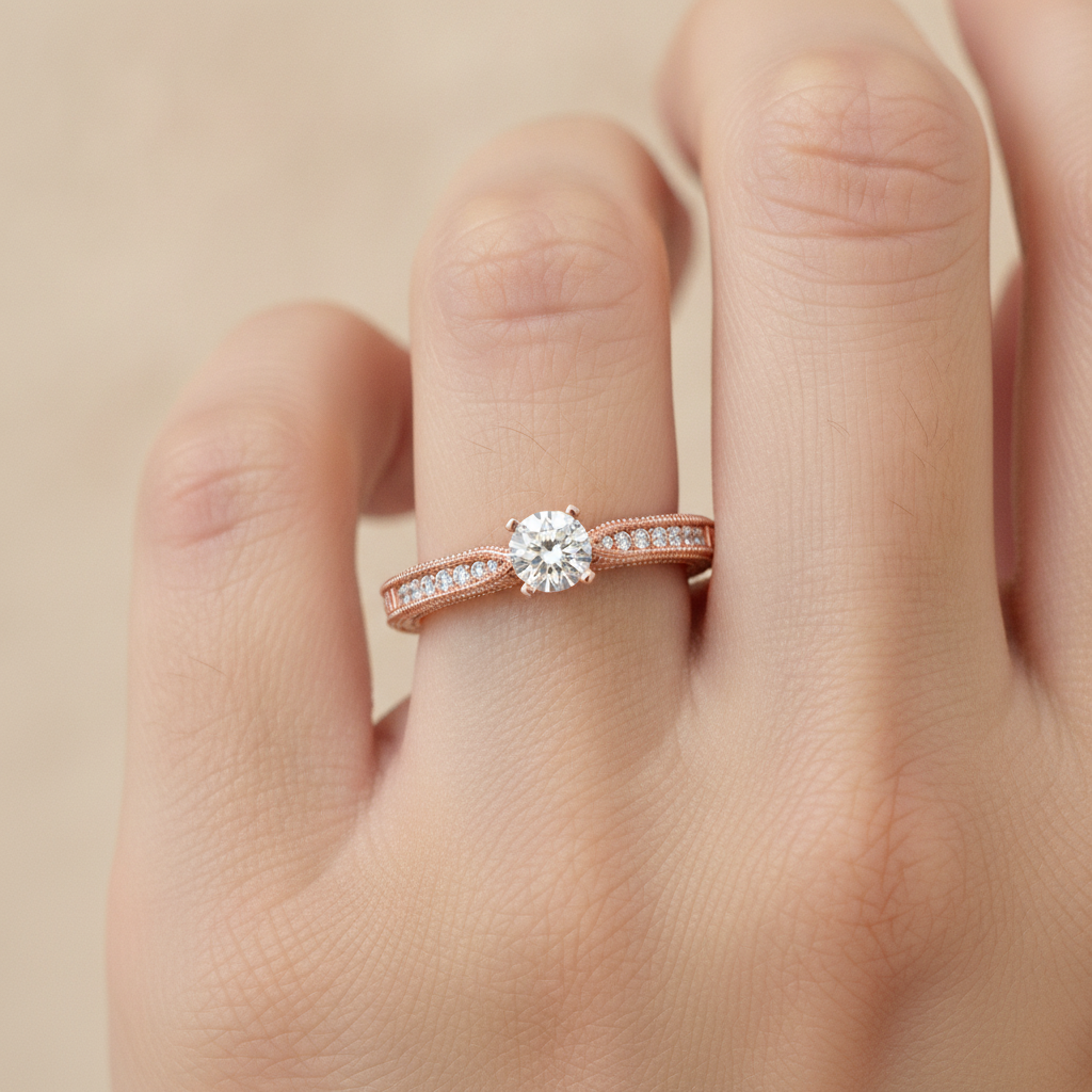 Beauteous Solitaire Ring In 925 Sterling Silver - Thirteen