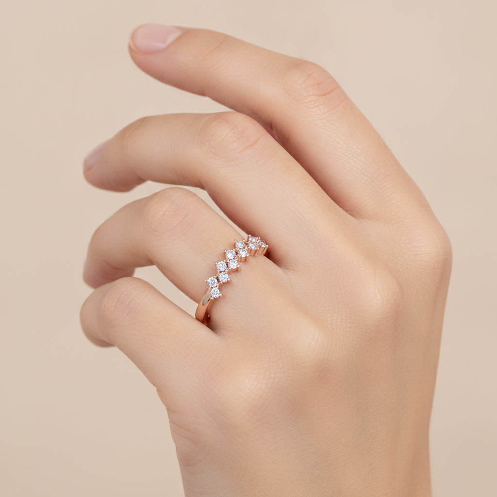 Majestic Band Half Eternity Ring - Thirteen