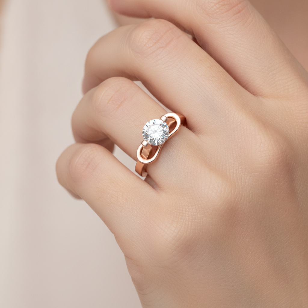 Solace Solitaire Ring In 925 Sterling Silver - Thirteen