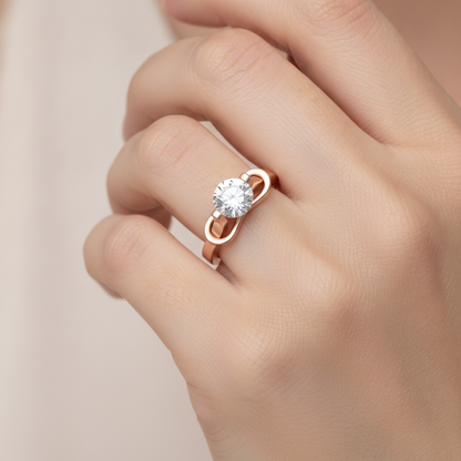 Solace Solitaire Ring In 925 Sterling Silver - Thirteen