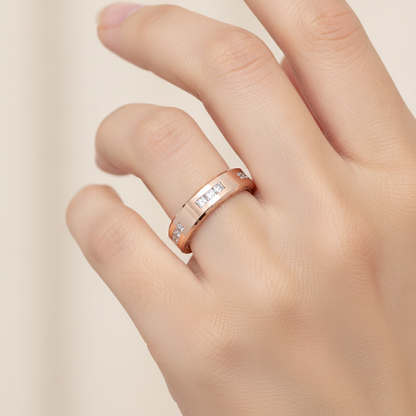 Belle Fleur Broad Band Ring In 925 Sterling Silver - Thirteen