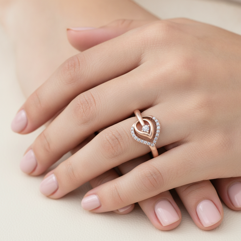 Blosson Ring In 925 Sterling Silver - Fourteen