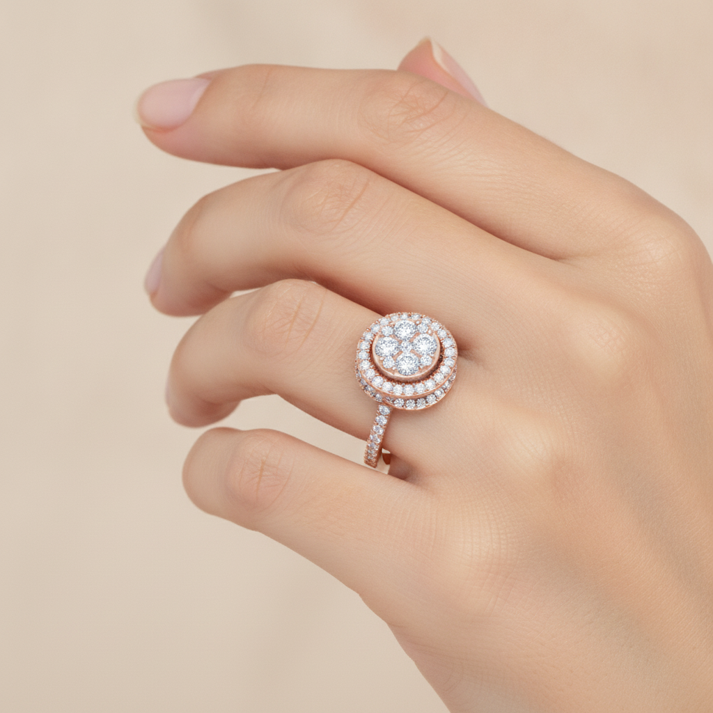 Twisting Zone Cocktail Ring In 925 Sterling Silver - Thirteen