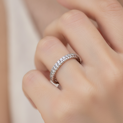 Twisted Rope Stackable Band Ring For Women - Thirteen