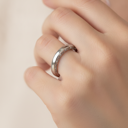 The Beautiful Sleek Wedding Band - Thirteen