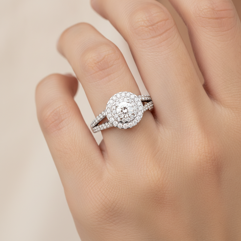Glistening Bridal Ring Set - Thirteen
