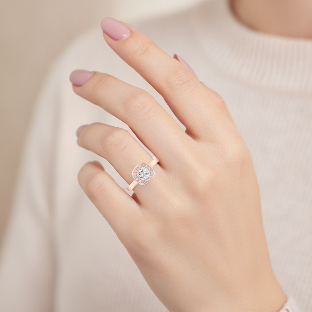 Nova Diamond Band In 925 Sterling Silver - Fourteen