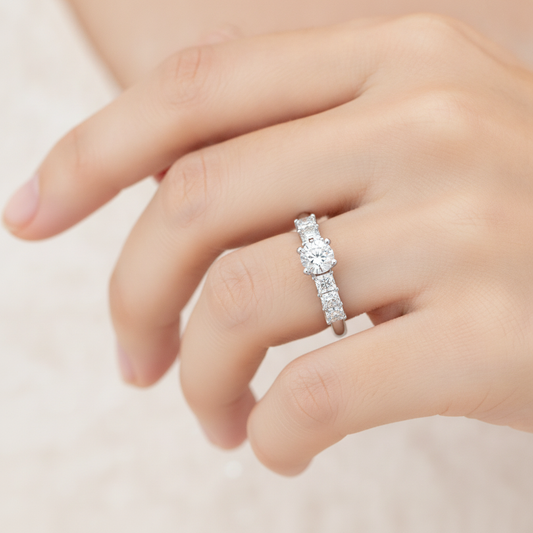 The Extraordinary Single Stone Ring - Fourteen