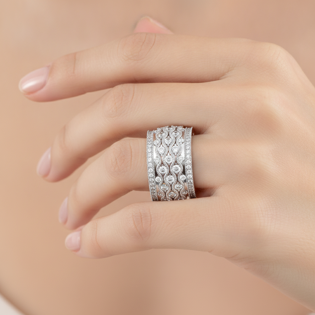 Magnificent Half Eternity Ring - Fourteen