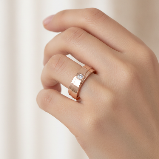 Uni Band Ring In 925 Sterling Silver - Fourteen