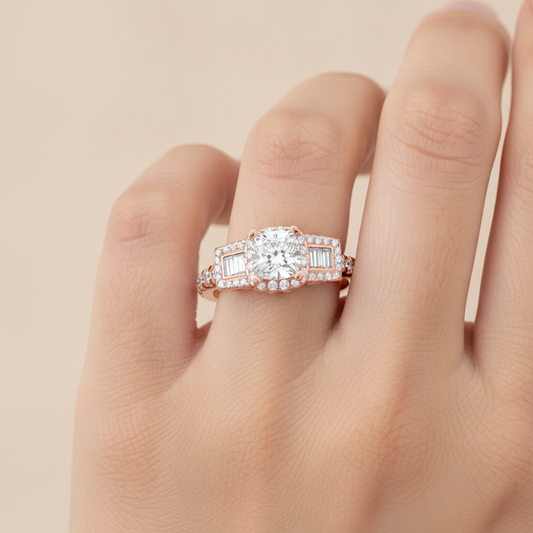 Clinquant Diamond Ring In 925 Sterling Silver - Fourteen