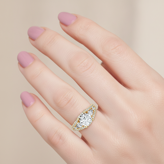 Delicate Solitaire Ring In 925 Sterling Silver - Fifteen