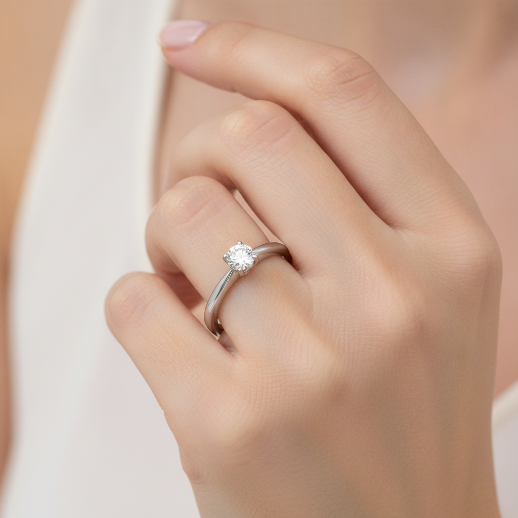 The Comfortable Solitaire Ring - Fourteen
