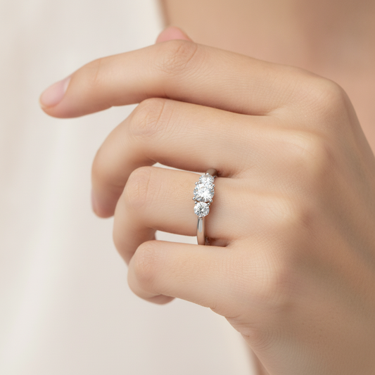 The Incredible Three Stone Ring - Fourteen