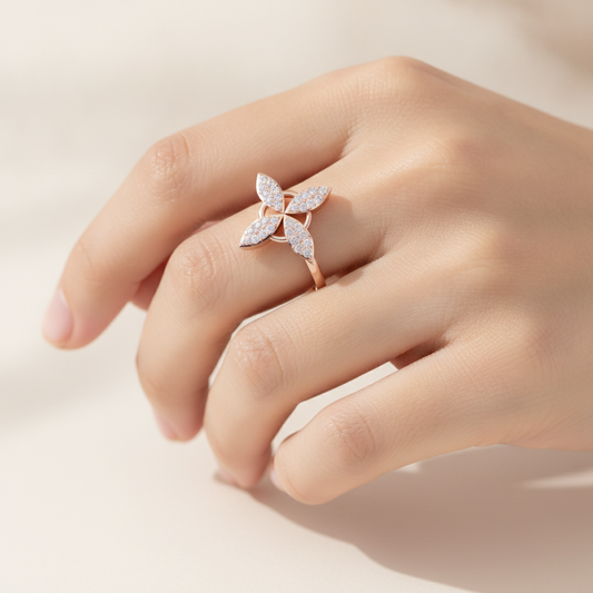 Apex Ring In 925 Sterling Silver - Fifteen