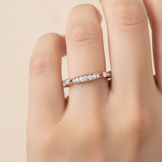 Queenie Bud Eternity Ring - Fourteen