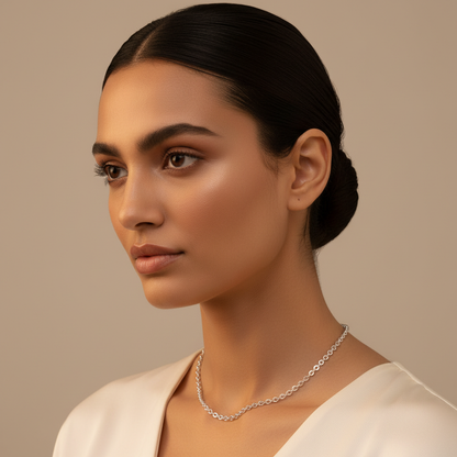 14K Gold Cable Chain Necklace 16 inch