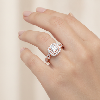 Stuffy Solitaire Ring In 925 Sterling Silver - Fourteen