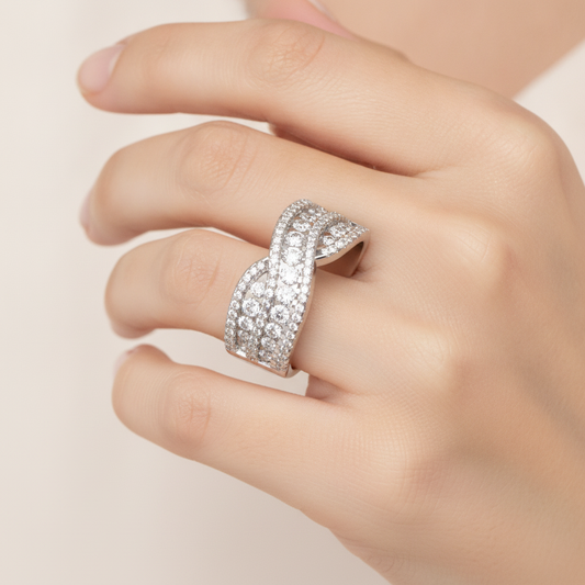 Noble Half Eternity Ring - Fourteen