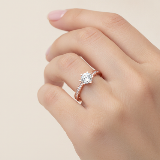 Resplendent Solitaire Ring - Fourteen