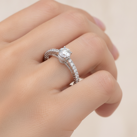 The Gracious Solitaire Ring - Fourteen