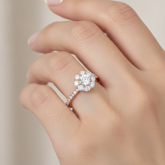 Epex Diamond Ring In 925 Sterling Silver - Fourteen