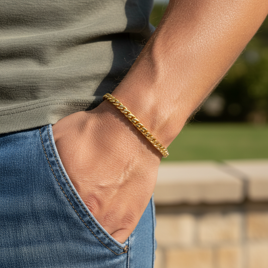 Cuban Link Chain Bracelet For Men And Women - Two