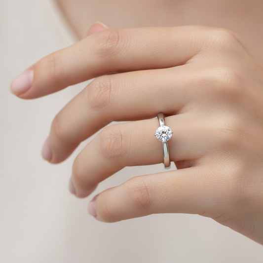 The Lovely Single Stone Ring - Fourteen
