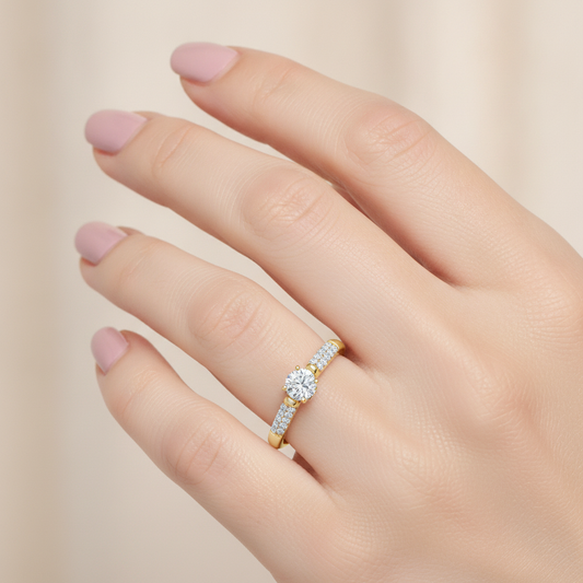 Shore Solitaire Ring - Fifteen